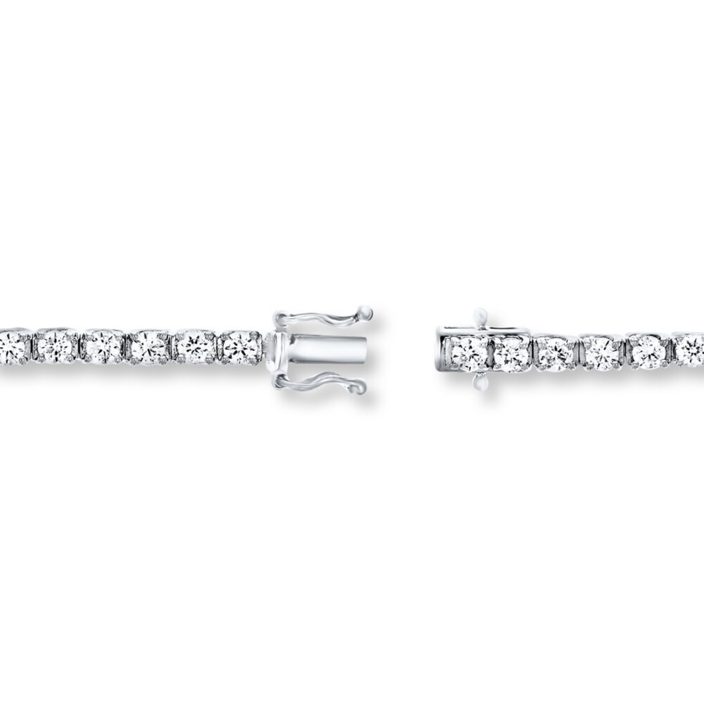 Diamond Bracelet 4 ct tw Round-cut 14K White Gold LhlRmmE3 Diamond Bracelet 4 ct tw Round-cut 14K White Gold LhlRmmE3