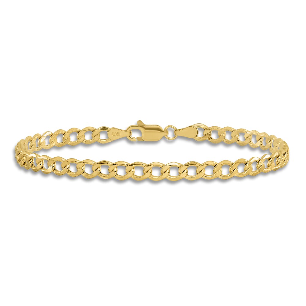 Comfort Curb Anklet 14K Yellow Gold 9\" LyGAMCqU Comfort Curb Anklet 14K Yellow Gold 9\" LyGAMCqU