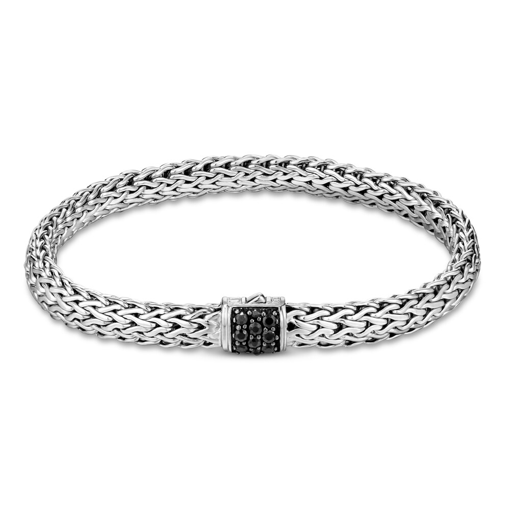 John Hardy Classic Chain Bracelet Black Sapphire Sterling Silver 6.5" MUixLaJi John Hardy Classic Chain Bracelet Black Sapphire Sterling Silver 6.5" MUixLaJi