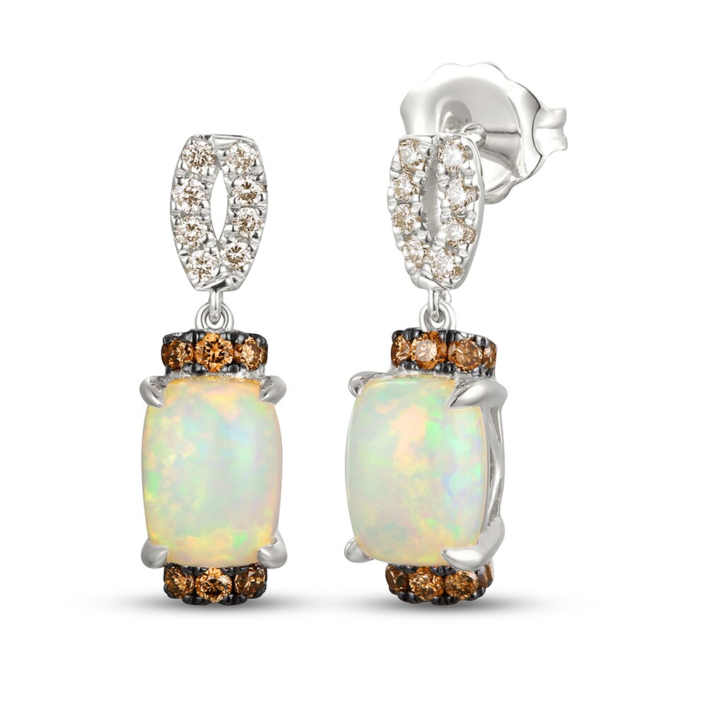Le Vian Natural Opal Earrings 1/4 ct tw Diamonds 14K Vanilla Gold MZfn2b7o Le Vian Natural Opal Earrings 1/4 ct tw Diamonds 14K Vanilla Gold MZfn2b7o