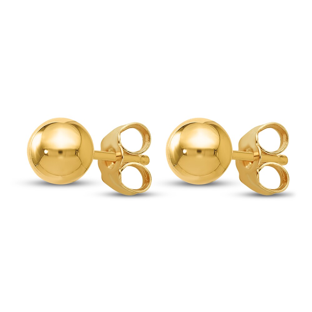 Ball Stud Earrings 14K Yellow Gold 4mm NEgPkFWR Ball Stud Earrings 14K Yellow Gold 4mm NEgPkFWR