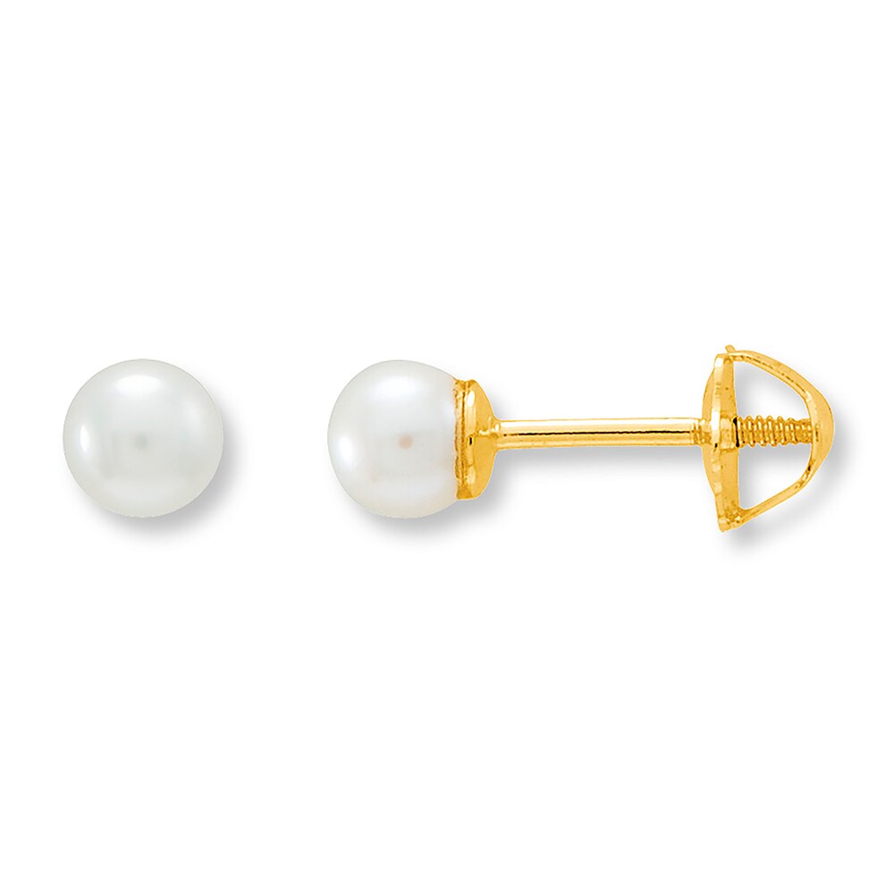 Cultured Pearl Earrings 14K Yellow Gold NZGs1Kqo Cultured Pearl Earrings 14K Yellow Gold NZGs1Kqo