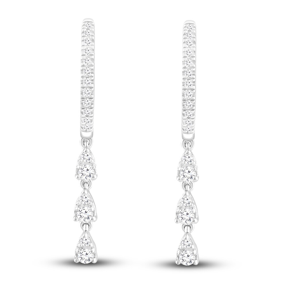 Diamond Dangle Earrings 1/3 ct tw Round 10K White Gold O4WmKJpR Diamond Dangle Earrings 1/3 ct tw Round 10K White Gold O4WmKJpR