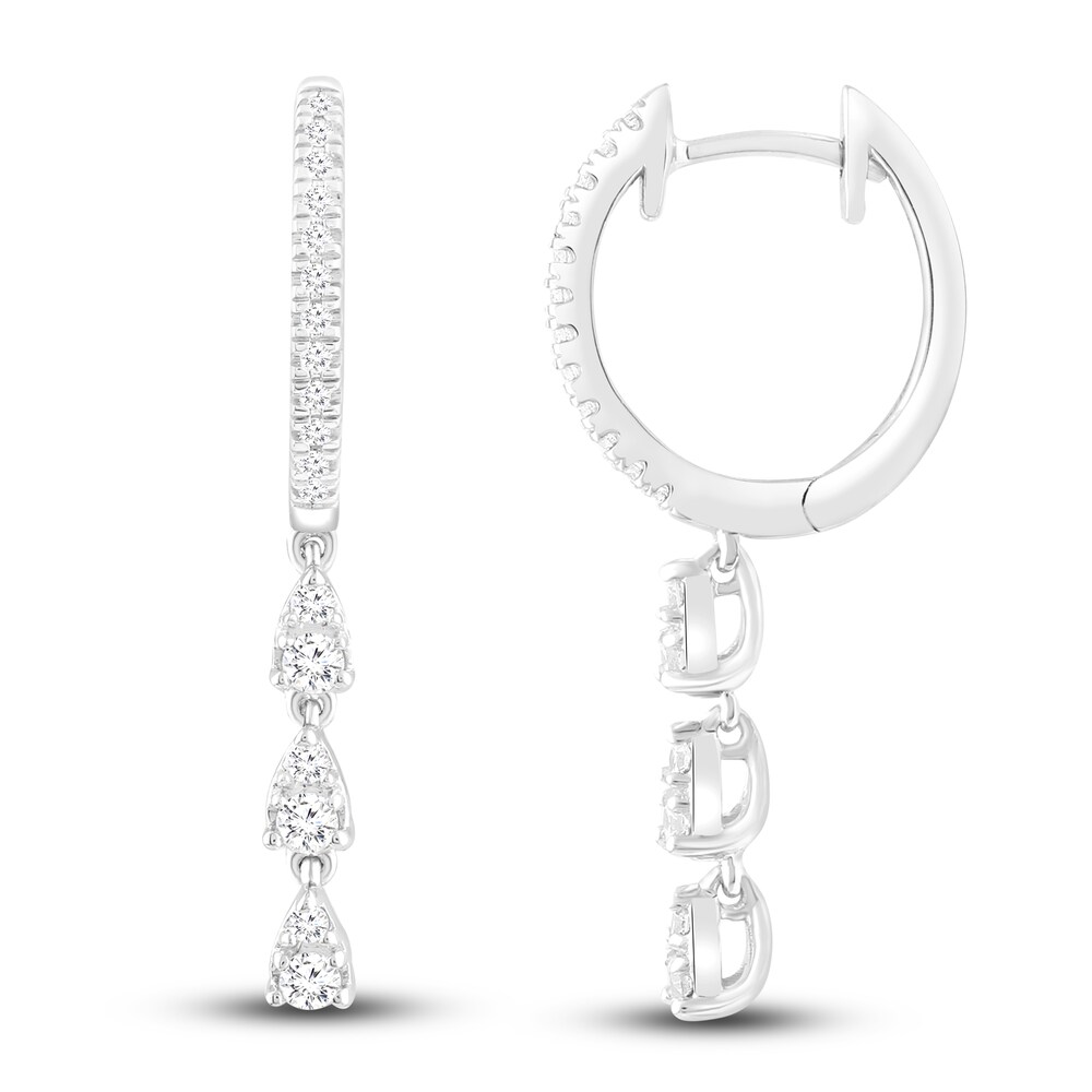 Diamond Dangle Earrings 1/3 ct tw Round 10K White Gold O4WmKJpR Diamond Dangle Earrings 1/3 ct tw Round 10K White Gold O4WmKJpR