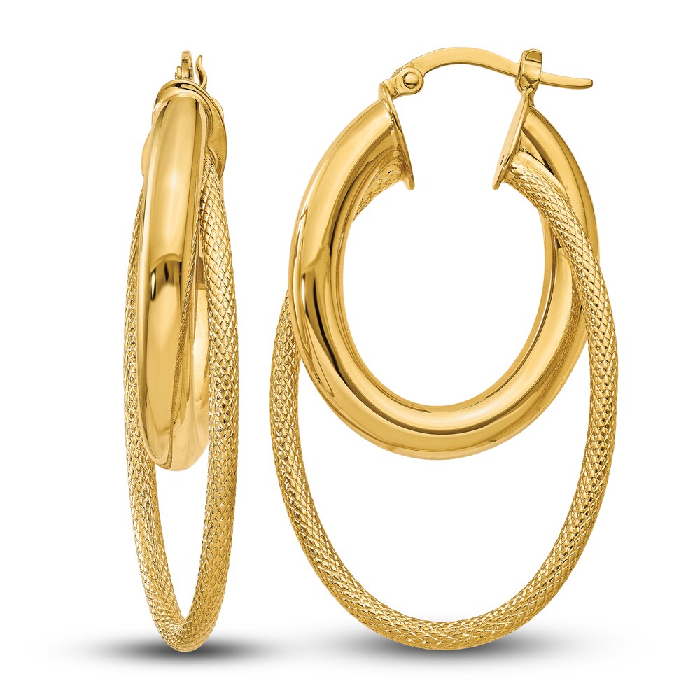 High-Polish Hoop Earrings 14K Yellow Gold P0IpCNlB High-Polish Hoop Earrings 14K Yellow Gold P0IpCNlB