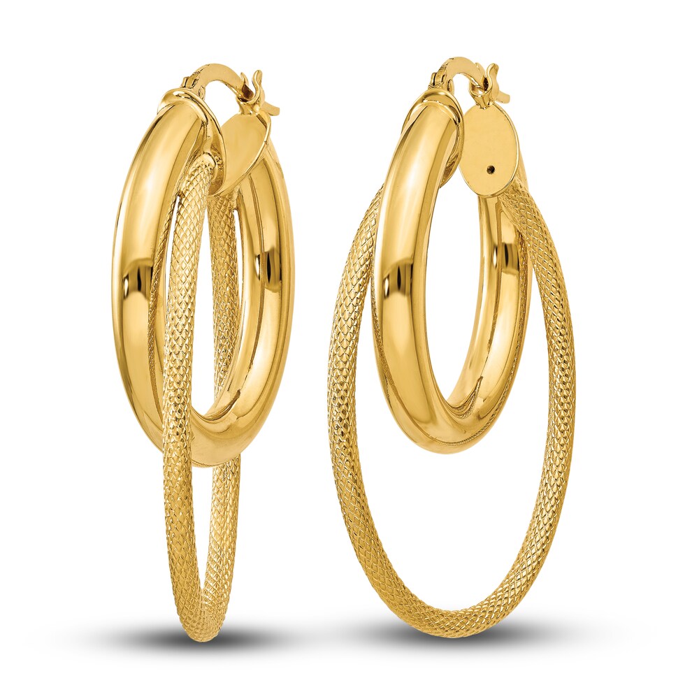 High-Polish Hoop Earrings 14K Yellow Gold P0IpCNlB High-Polish Hoop Earrings 14K Yellow Gold P0IpCNlB