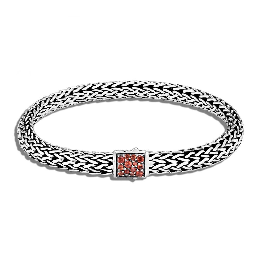 John Hardy Classic Chain Bracelet Garnet Black Sapphire Sterling Silver PArVsRJg John Hardy Classic Chain Bracelet Garnet Black Sapphire Sterling Silver PArVsRJg