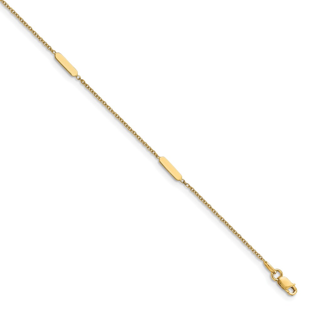 High-Polish Anklet 14K Yellow Gold 10" PF7TDd6E High-Polish Anklet 14K Yellow Gold 10" PF7TDd6E