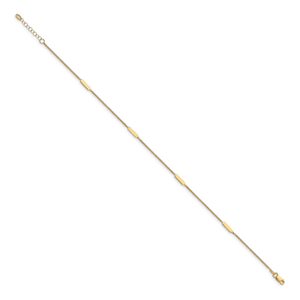 High-Polish Anklet 14K Yellow Gold 10\" PF7TDd6E High-Polish Anklet 14K Yellow Gold 10\" PF7TDd6E