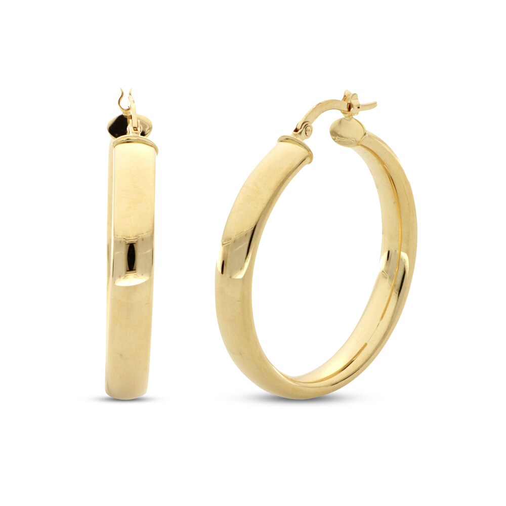Hoop Earrings 14K Yellow Gold Pk8yr9Pr Hoop Earrings 14K Yellow Gold Pk8yr9Pr