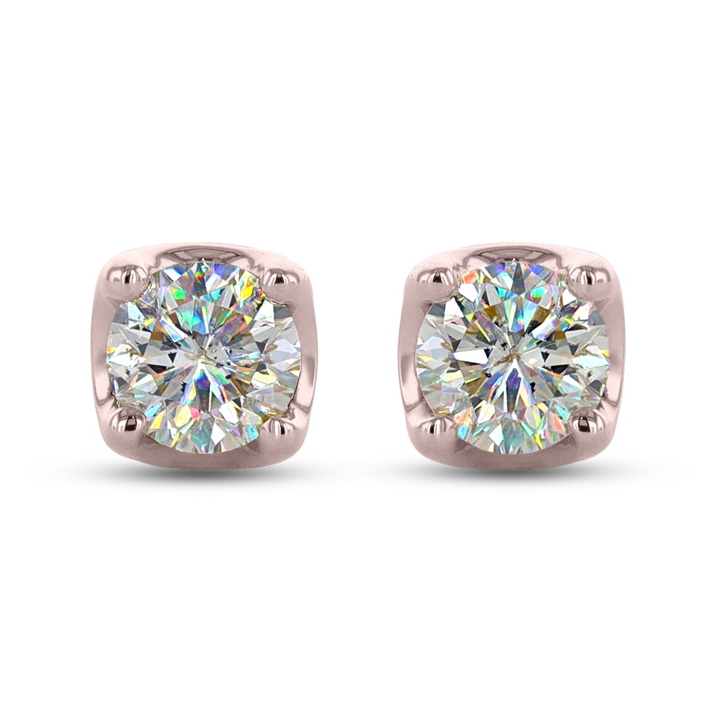 THE LEO First Light Diamond Solitaire Earrings 3/4 ct tw 14K Rose Gold (I1/I) PzHoAext