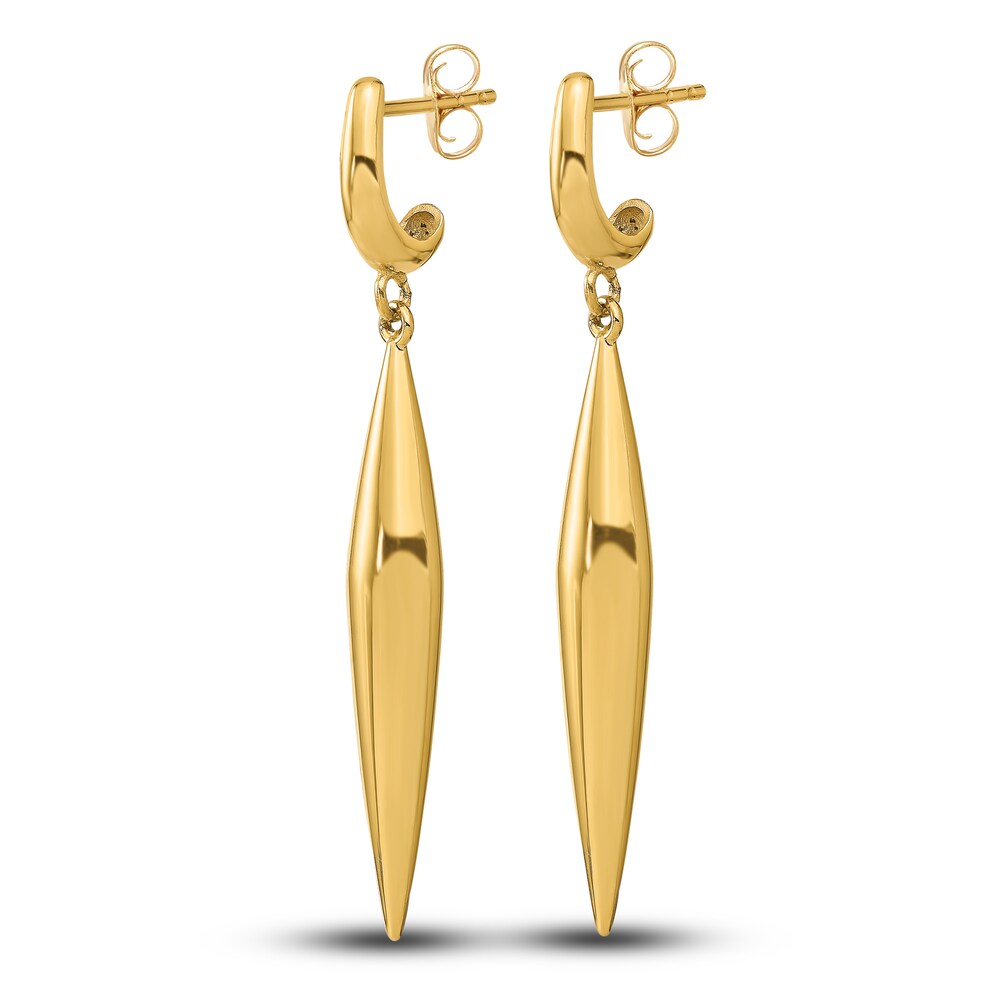 High-Polish Dangle Earrings 14K Yellow Gold Q3gDBAEu High-Polish Dangle Earrings 14K Yellow Gold Q3gDBAEu