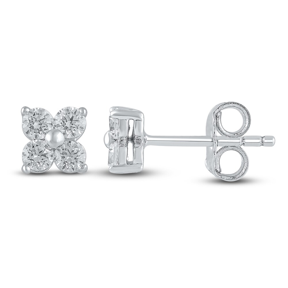 Diamond Earrings 1/2 ct tw Round 10K White Gold Q5suQfHG Diamond Earrings 1/2 ct tw Round 10K White Gold Q5suQfHG
