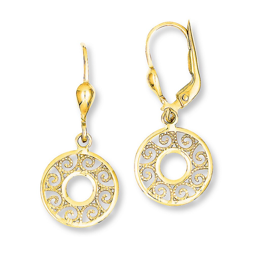 Filigree Earrings 14K Yellow Gold QgWAXhr0 Filigree Earrings 14K Yellow Gold QgWAXhr0