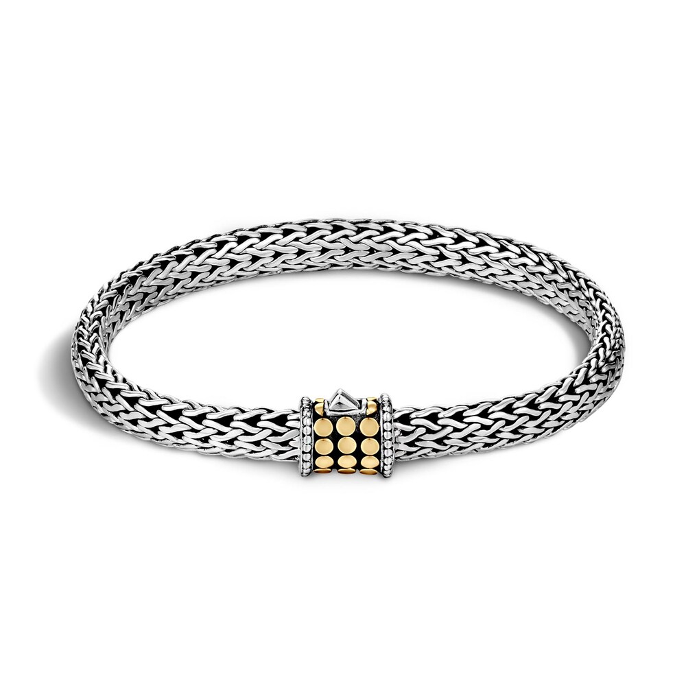 John Hardy Dot Bracelet in Silver and 18K Gold, Medium QrU7Haz1 John Hardy Dot Bracelet in Silver and 18K Gold, Medium QrU7Haz1