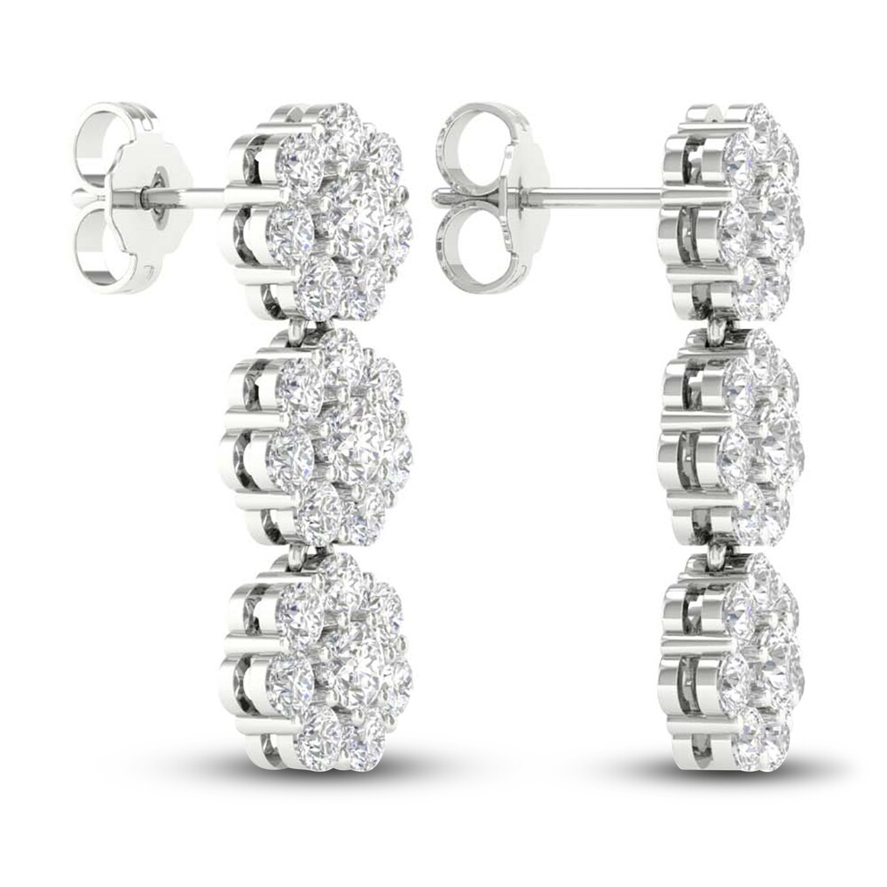 Lab-Created Diamond Earrings 3 ct tw Round 14K White Gold RGt7HvzV Lab-Created Diamond Earrings 3 ct tw Round 14K White Gold RGt7HvzV