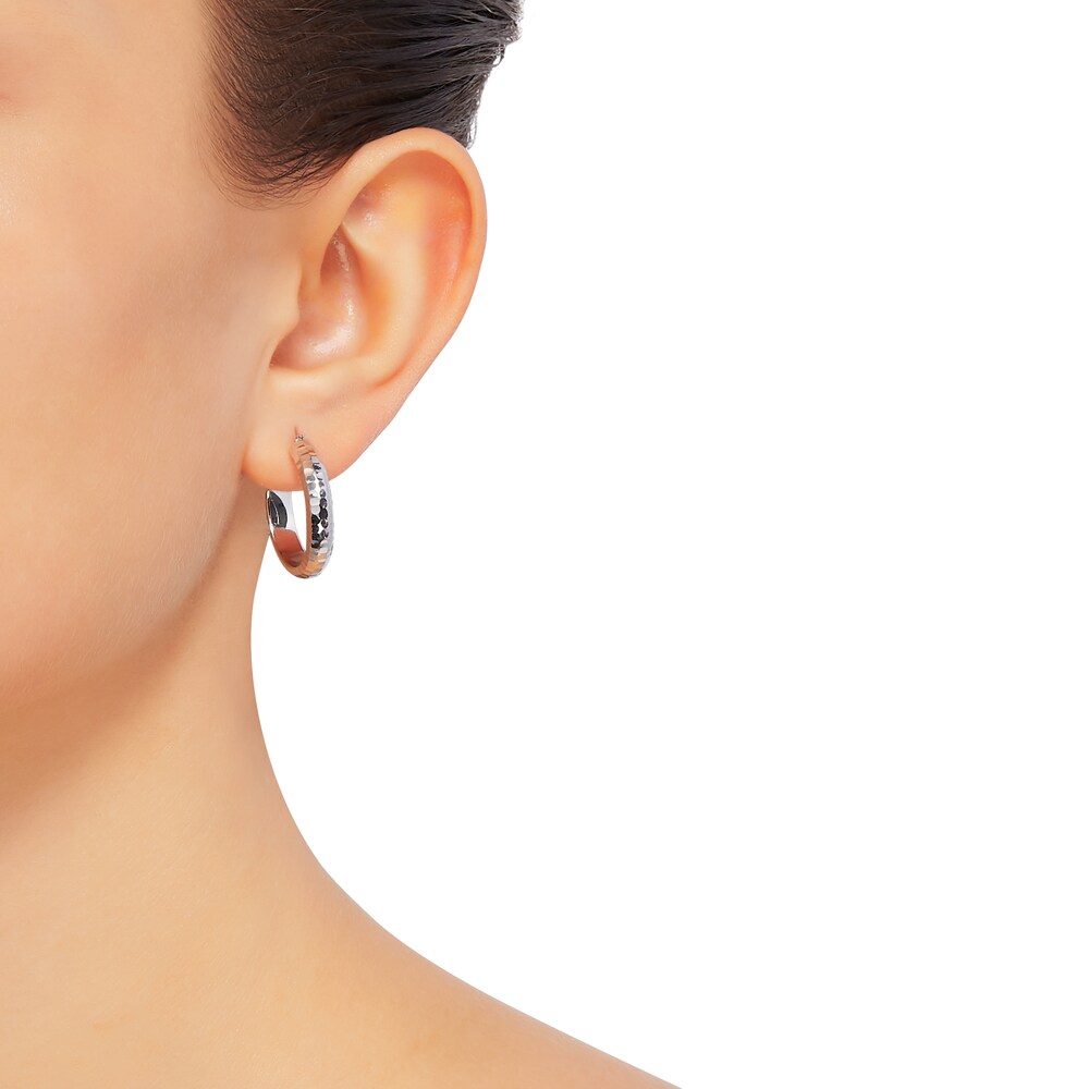 Round Hoop Earrings 14K White Gold RVYsbZOu Round Hoop Earrings 14K White Gold RVYsbZOu