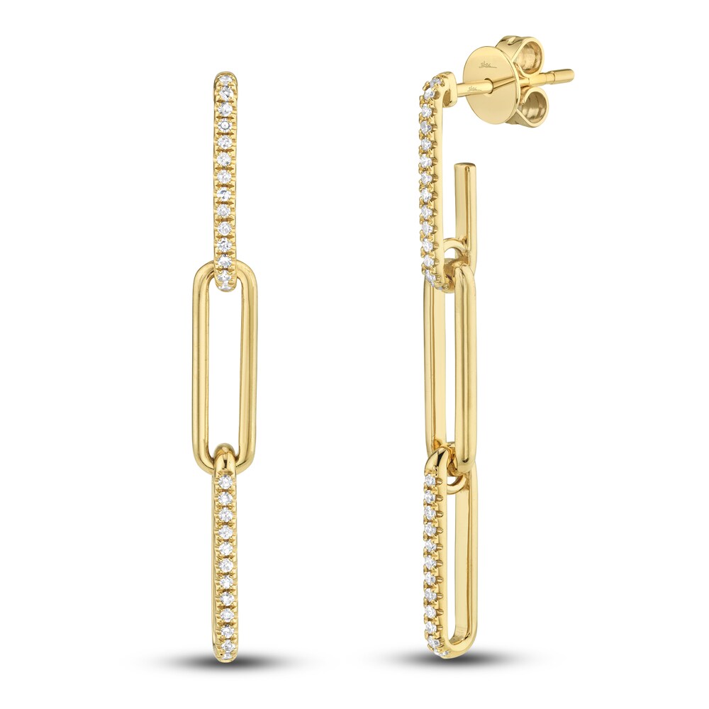 Shy Creation Diamond Paperclip Earrings 1/8 ct tw Round 14K Yellow Gold SC55009644 RYP9bkHk Shy Creation Diamond Paperclip Earrings 1/8 ct tw Round 14K Yellow Gold SC55009644 RYP9bkHk