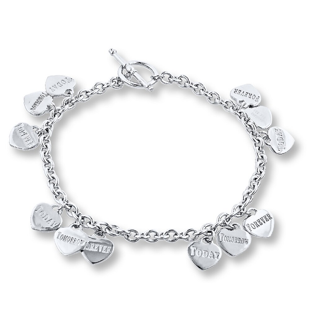 Today/Tomorrow/Forever Toggle Bracelet Sterling Silver RZvDRQID Today/Tomorrow/Forever Toggle Bracelet Sterling Silver RZvDRQID