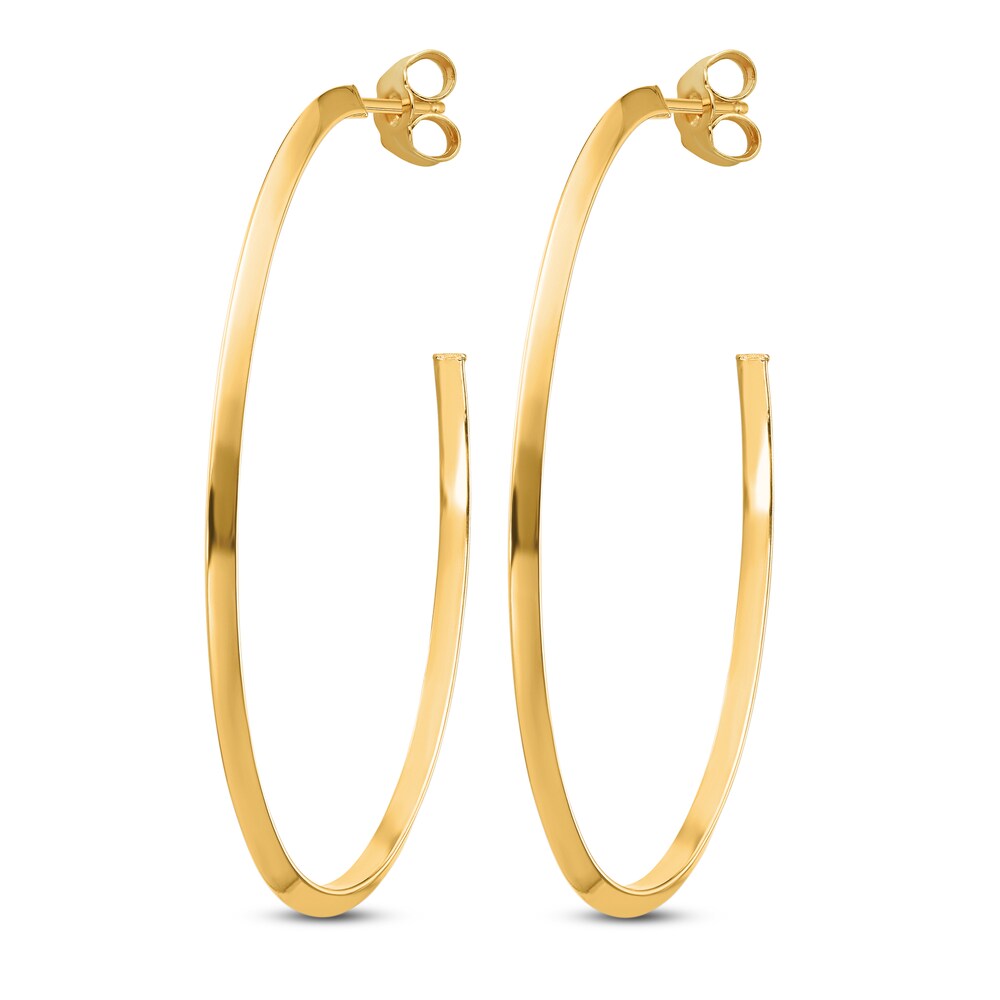 Oval Dangle Earrings 14K Yellow Gold RgYg0E8S Oval Dangle Earrings 14K Yellow Gold RgYg0E8S