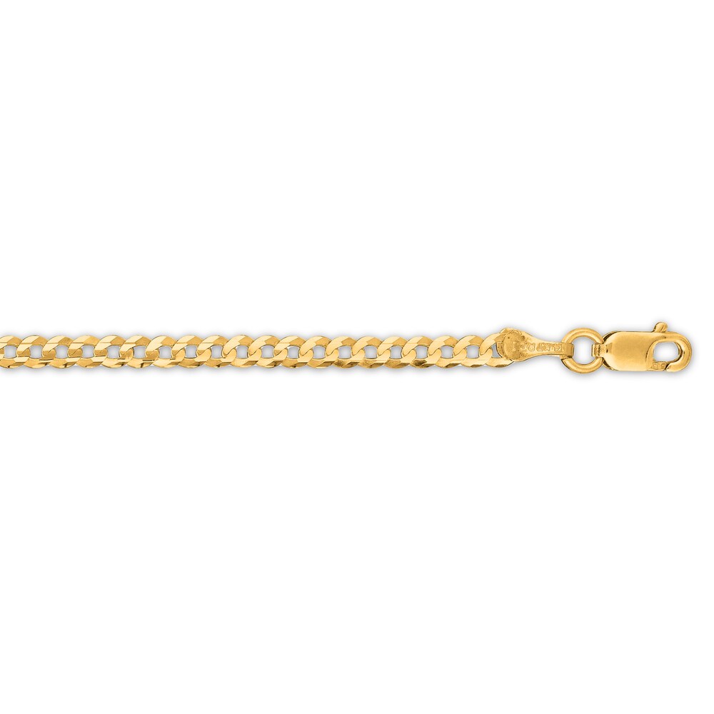 Curb Chain Anklet 14K Yellow Gold 10" RiELcQmH Curb Chain Anklet 14K Yellow Gold 10" RiELcQmH