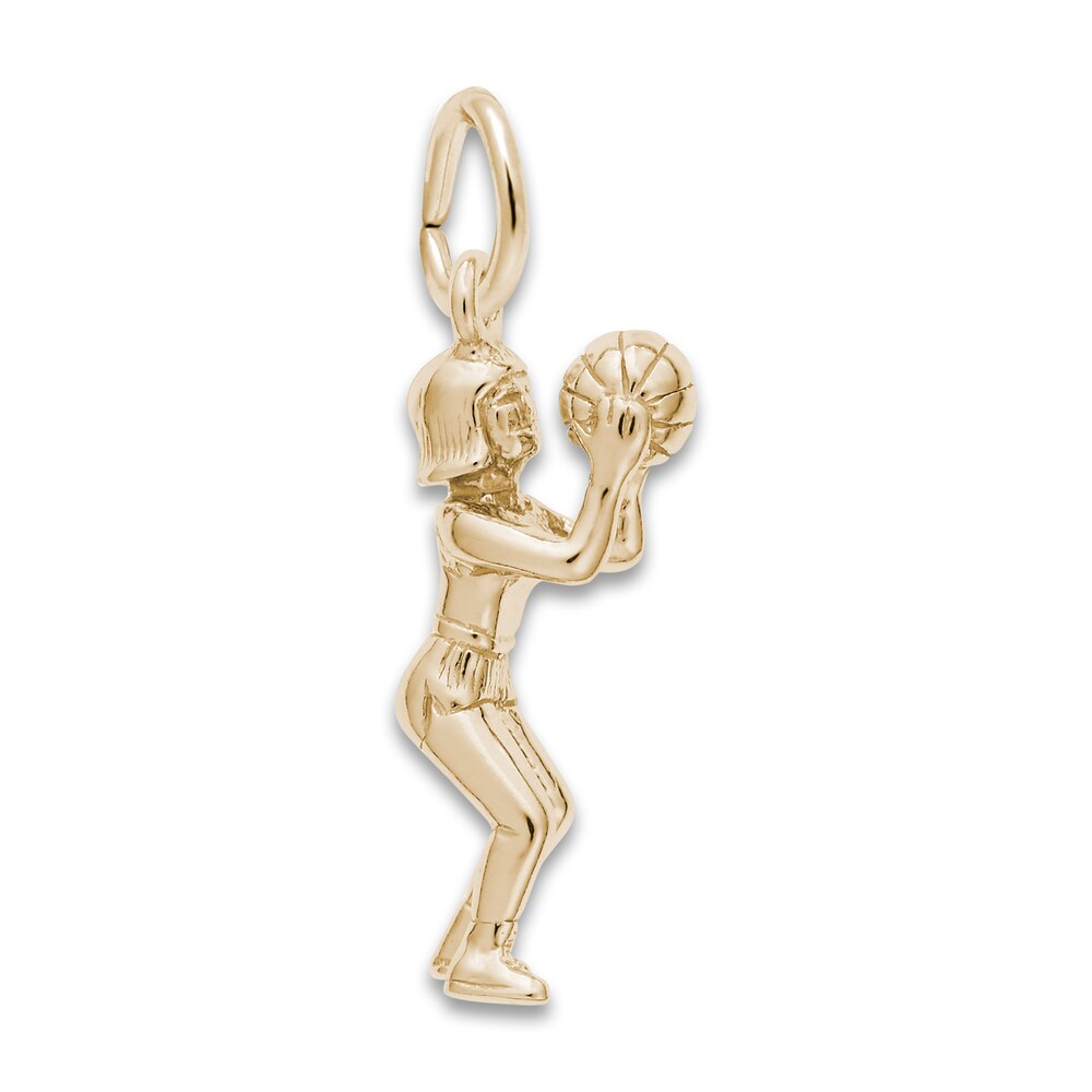 Basketball Player Charm 14K Yellow Gold S5sB8KtZ Basketball Player Charm 14K Yellow Gold S5sB8KtZ