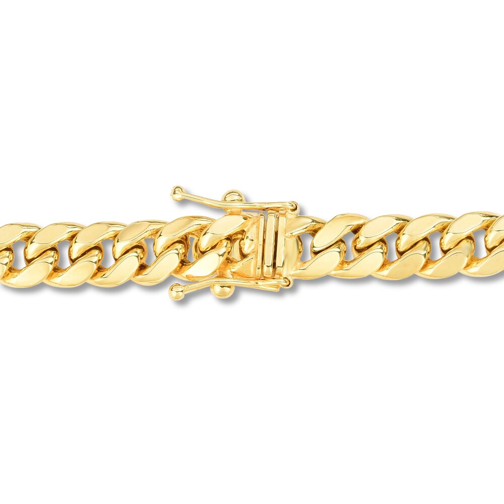 Semi-Solid Miami Cuban Link Bracelet 14K Yellow Gold 8.5\" SAgHDBvq Semi-Solid Miami Cuban Link Bracelet 14K Yellow Gold 8.5\" SAgHDBvq