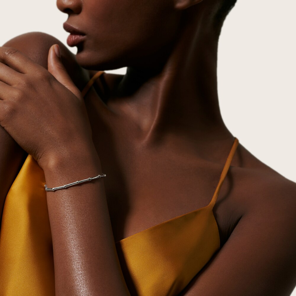 John Hardy Bamboo Link Bracelet in Silver, Small SLksA9dz