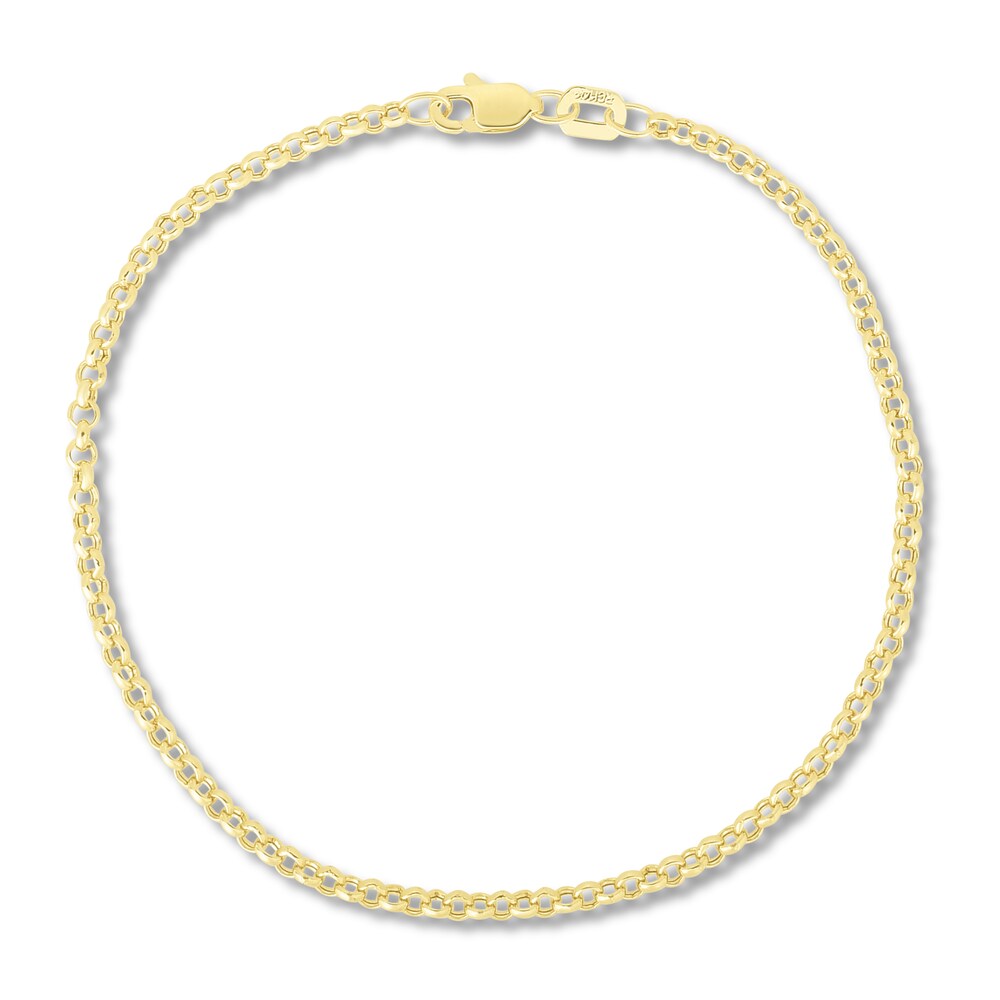 Rolo Chain Bracelet 14K Yellow Gold 7" SaAzGJaN Rolo Chain Bracelet 14K Yellow Gold 7" SaAzGJaN