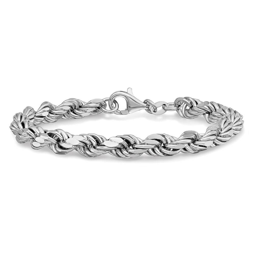 Rope Bracelet Sterling Silver SeNLEQoP Rope Bracelet Sterling Silver SeNLEQoP