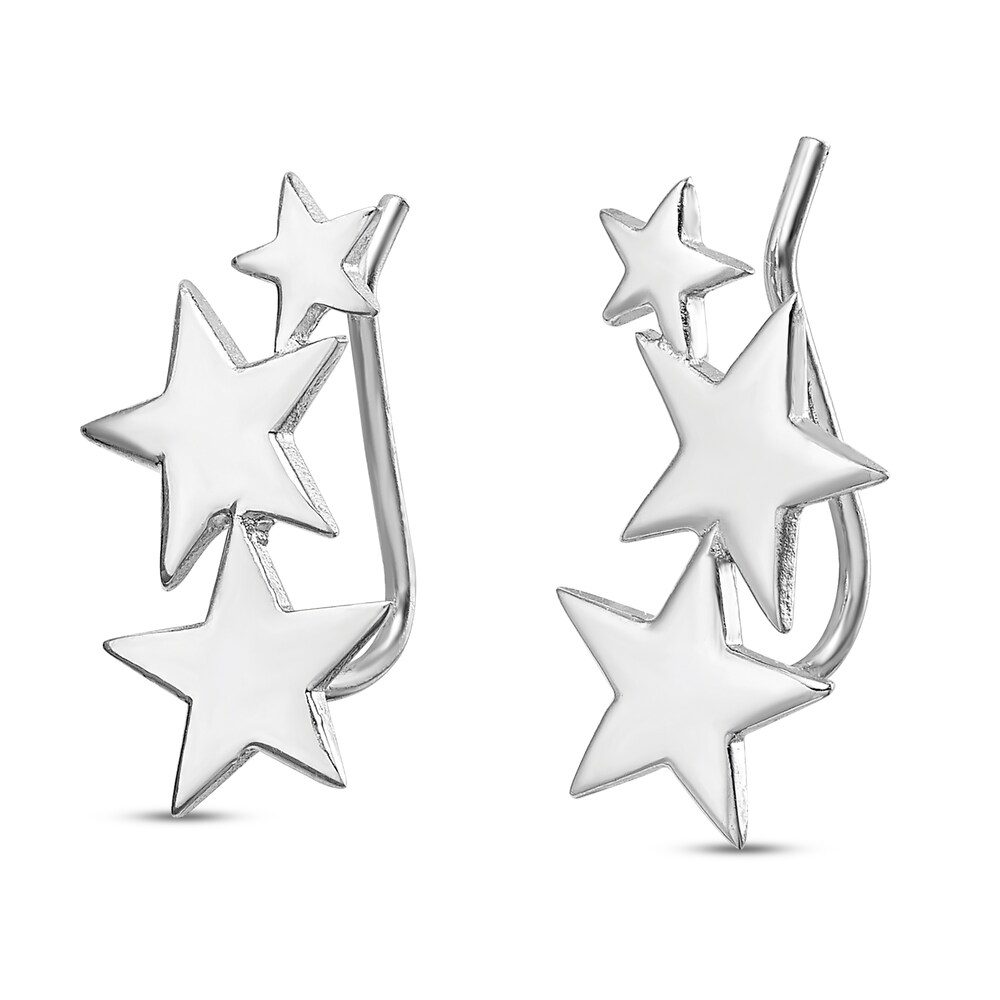 Graduating Stars Climber Earrings Sterling Silver TcyUYtoA Graduating Stars Climber Earrings Sterling Silver TcyUYtoA