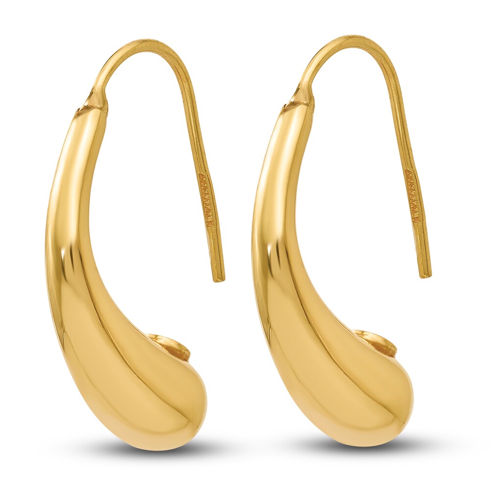 Puffy Teardrop Earrings 14K Yellow Gold TmNQ1FxC Puffy Teardrop Earrings 14K Yellow Gold TmNQ1FxC