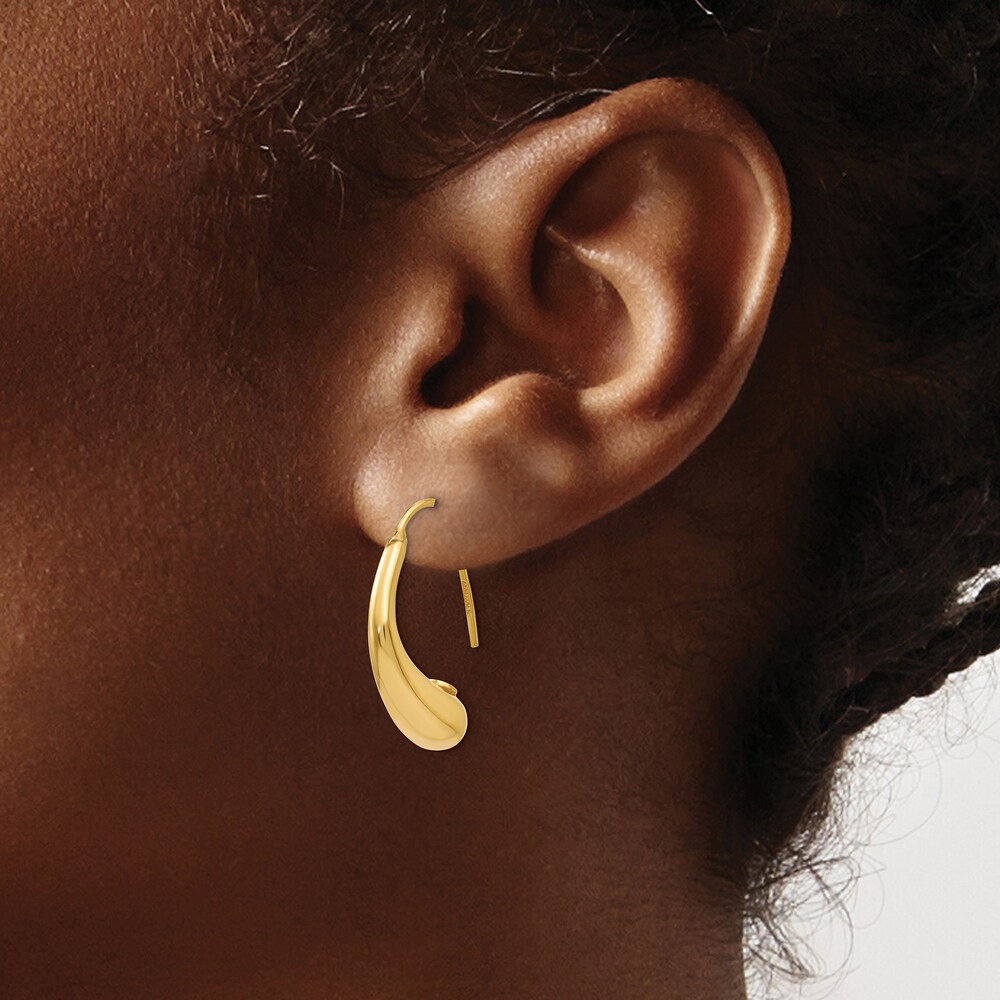 Puffy Teardrop Earrings 14K Yellow Gold TmNQ1FxC Puffy Teardrop Earrings 14K Yellow Gold TmNQ1FxC