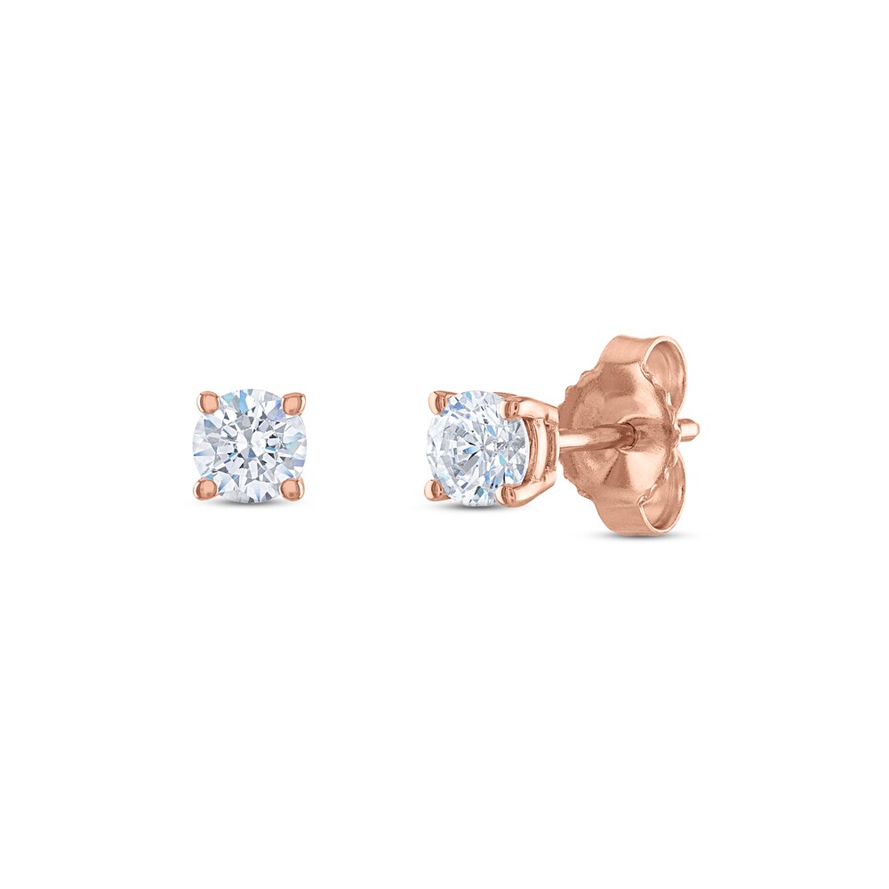 Diamond Solitaire Stud Earrings 1/3 ct tw Round 14K Rose Gold (I2/I) U4gKivkm Diamond Solitaire Stud Earrings 1/3 ct tw Round 14K Rose Gold (I2/I) U4gKivkm