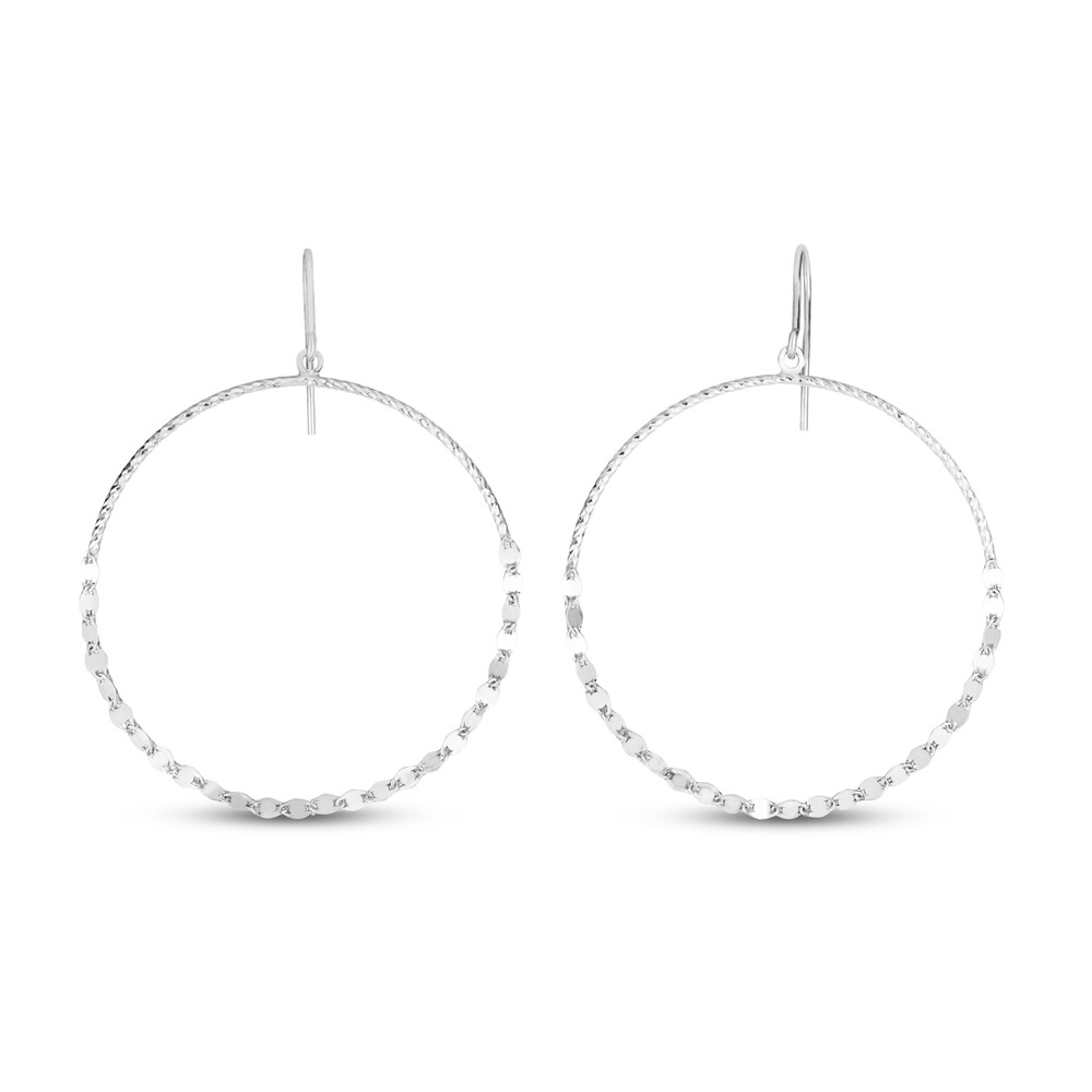 Diamond-Cut Hoop Earrings Sterling Silver UDhsXSAg Diamond-Cut Hoop Earrings Sterling Silver UDhsXSAg