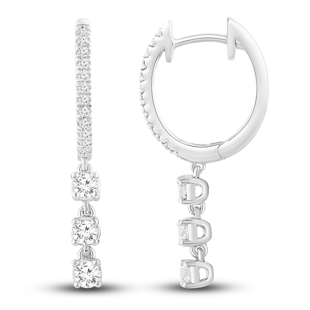 Diamond Dangle Earrings 1/2 ct tw Round 10K White Gold UE05IjPs Diamond Dangle Earrings 1/2 ct tw Round 10K White Gold UE05IjPs