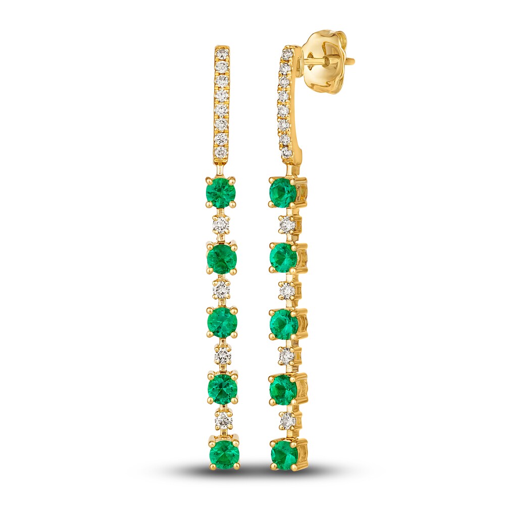 Le Vian Natural Emerald Earrings 1/4 ct tw Diamonds 14K Honey Gold UEw0gELu Le Vian Natural Emerald Earrings 1/4 ct tw Diamonds 14K Honey Gold UEw0gELu