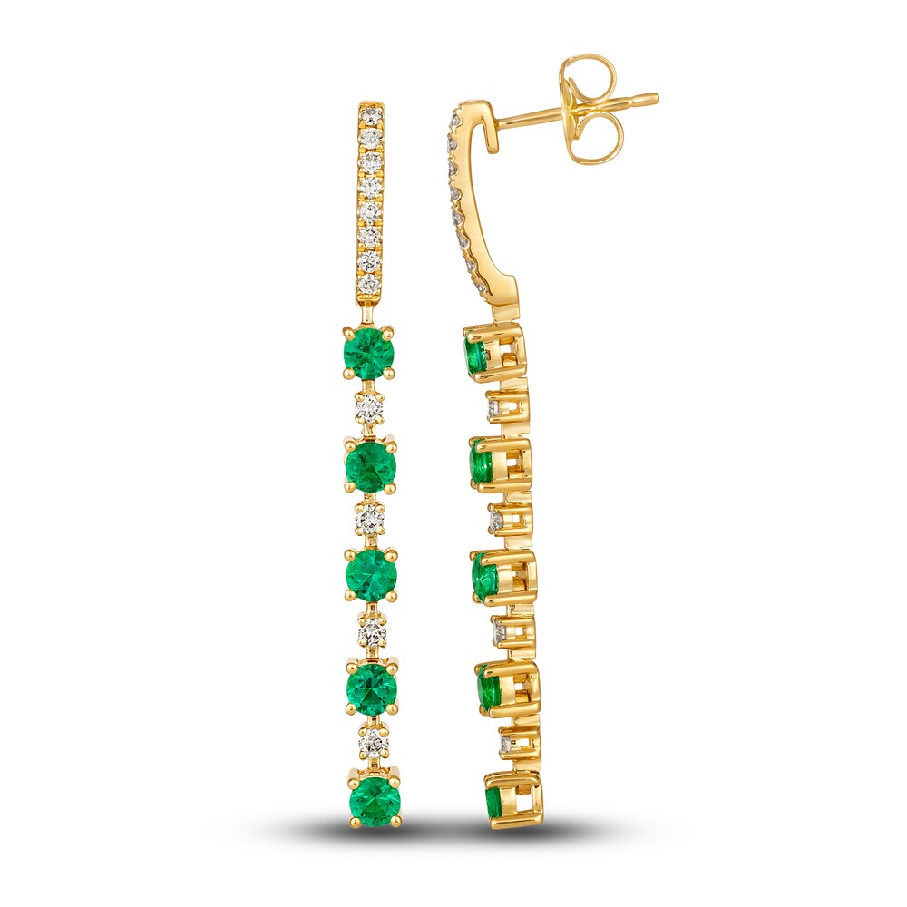 Le Vian Natural Emerald Earrings 1/4 ct tw Diamonds 14K Honey Gold UEw0gELu Le Vian Natural Emerald Earrings 1/4 ct tw Diamonds 14K Honey Gold UEw0gELu