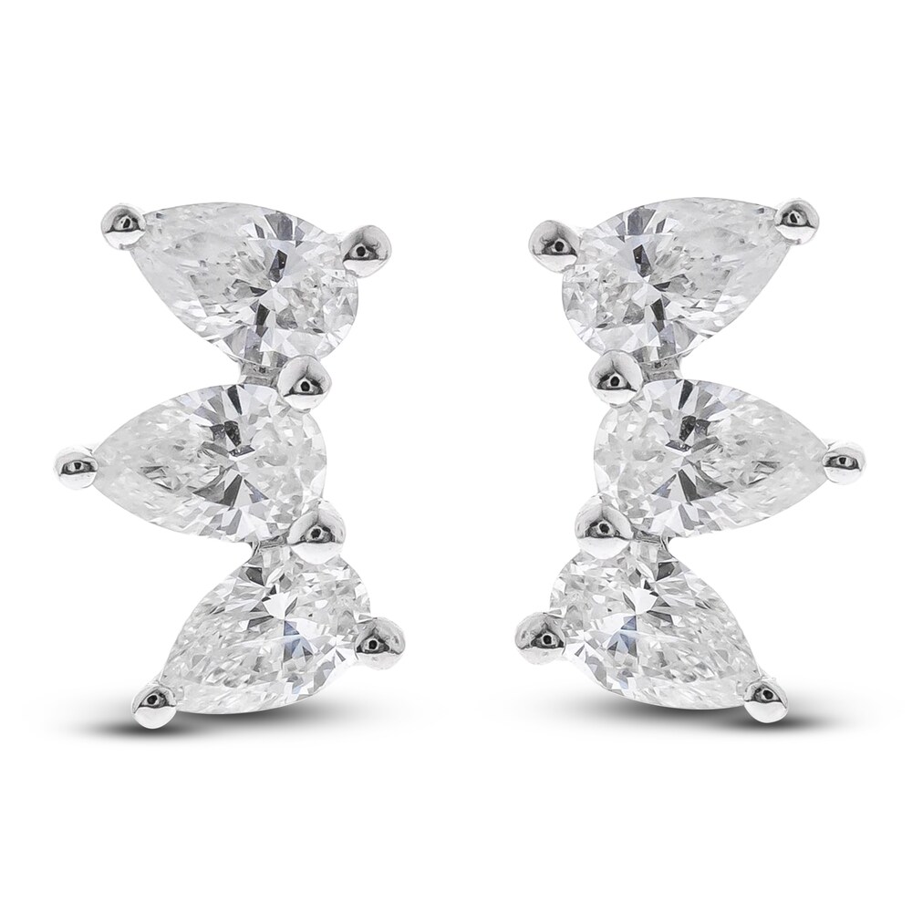 Diamond Earrings 1/2 ct tw Pear 14K White Gold UIBDiBxK Diamond Earrings 1/2 ct tw Pear 14K White Gold UIBDiBxK