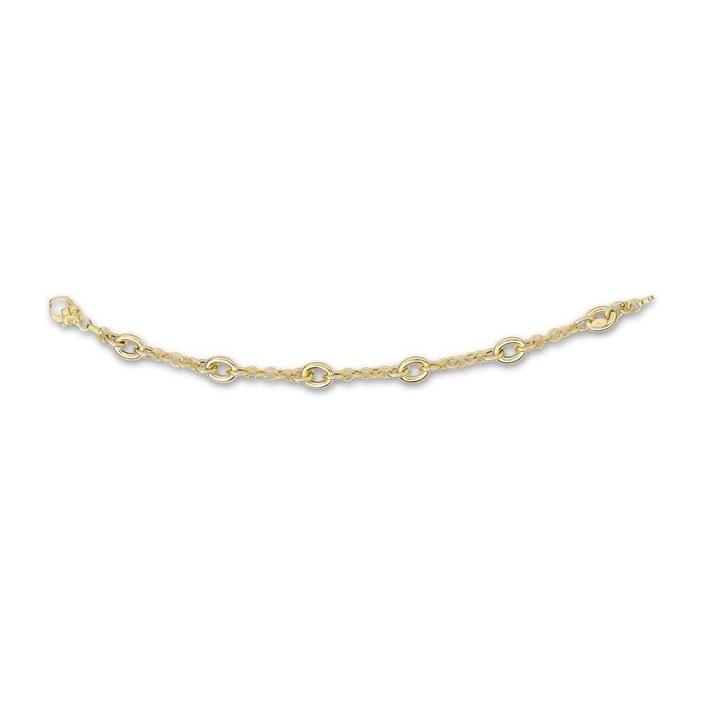 Link Bracelet 14K Yellow Gold 7.5" UKgOI2C2 Link Bracelet 14K Yellow Gold 7.5" UKgOI2C2