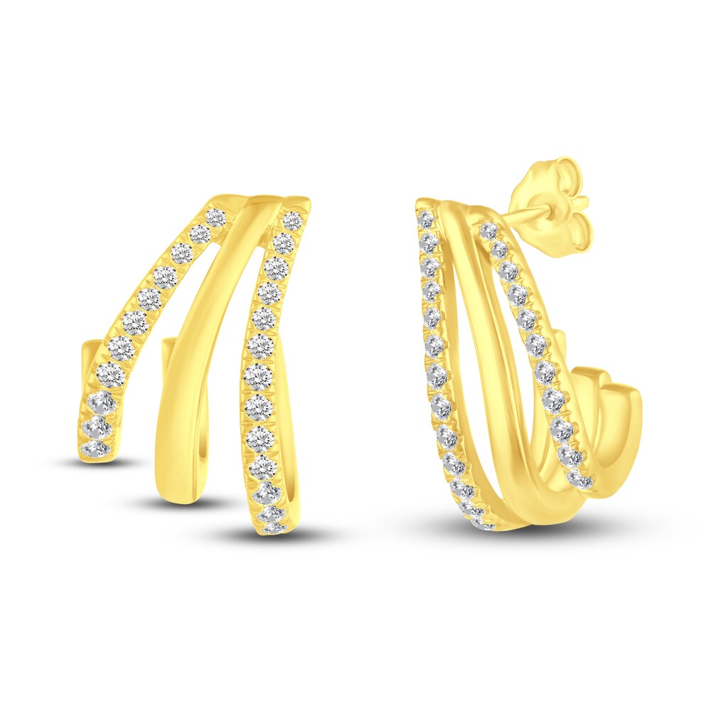 Diamond Earrings 1/2 ct tw Round 10K Yellow Gold UM3cyvGx Diamond Earrings 1/2 ct tw Round 10K Yellow Gold UM3cyvGx