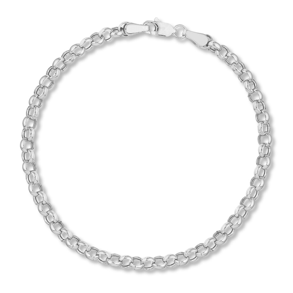 Rolo Chain Bracelet 14K White Gold 7.25" UpRdXyhA Rolo Chain Bracelet 14K White Gold 7.25" UpRdXyhA