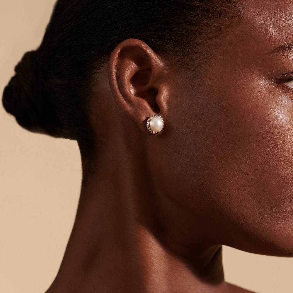John Hardy Cultured Freshwater Pearl Stud Earrings Sterling Silver VB1Me4z7 John Hardy Cultured Freshwater Pearl Stud Earrings Sterling Silver VB1Me4z7