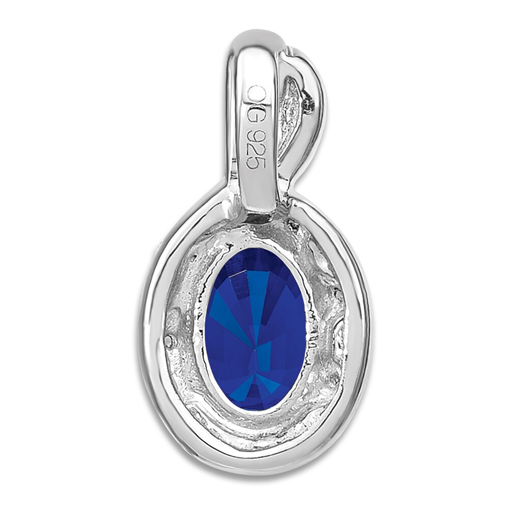 Natural Blue Sapphire Charm 1/20 ct tw Round 14K White Gold VDHNEqVh Natural Blue Sapphire Charm 1/20 ct tw Round 14K White Gold VDHNEqVh