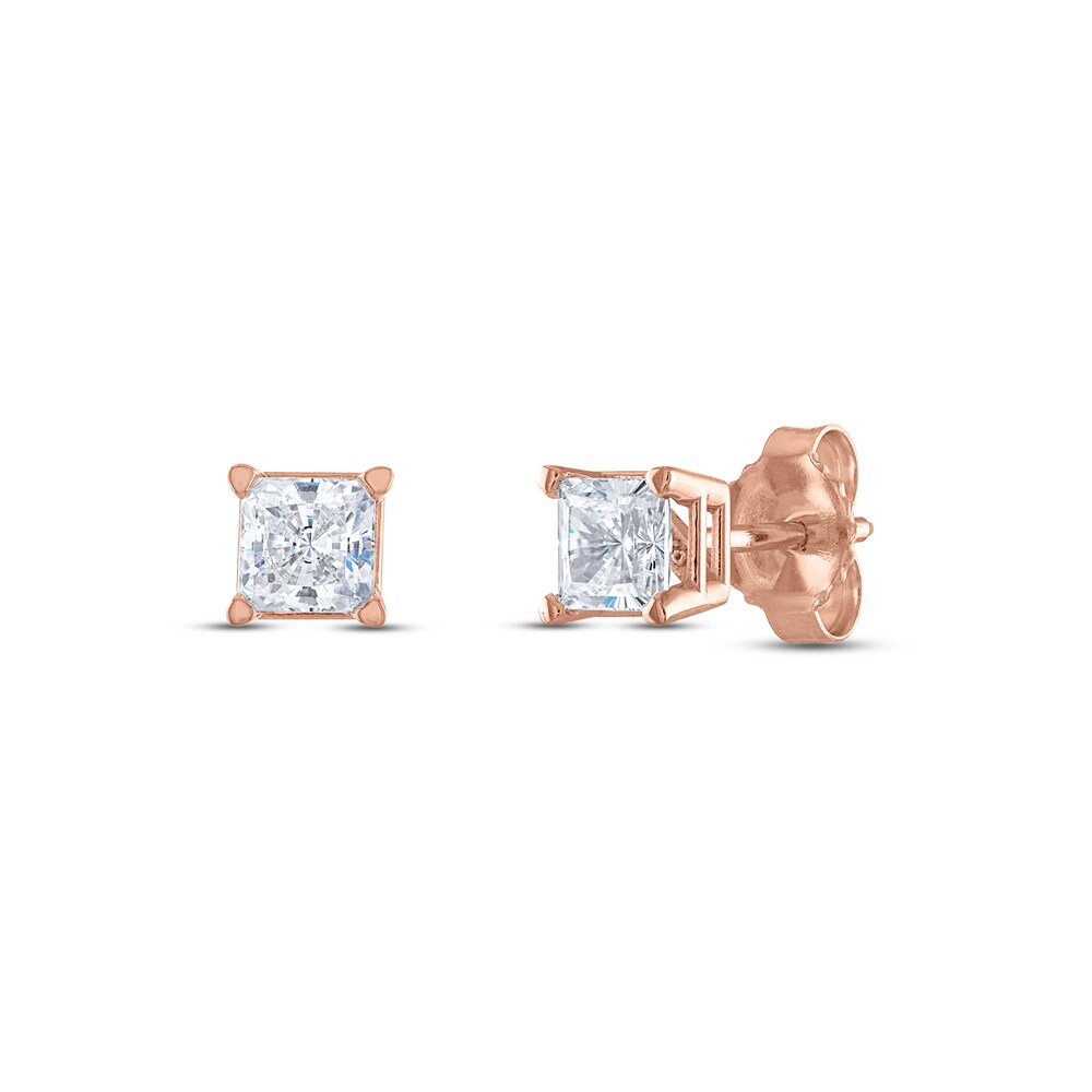 Diamond Solitaire Stud Earrings 3/4 ct tw Princess 14K Rose Gold (I2/I) VDlZxlY4 Diamond Solitaire Stud Earrings 3/4 ct tw Princess 14K Rose Gold (I2/I) VDlZxlY4
