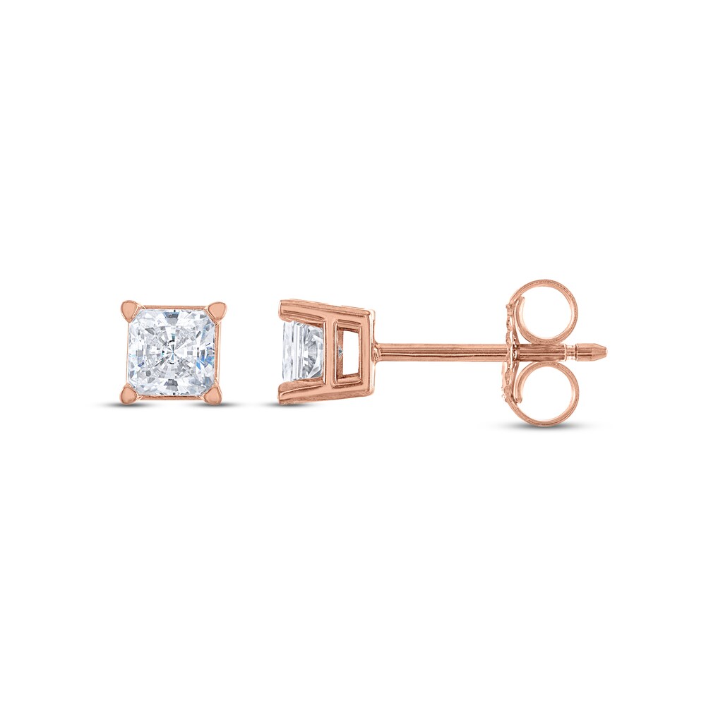 Diamond Solitaire Stud Earrings 3/4 ct tw Princess 14K Rose Gold (I2/I) VDlZxlY4 Diamond Solitaire Stud Earrings 3/4 ct tw Princess 14K Rose Gold (I2/I) VDlZxlY4