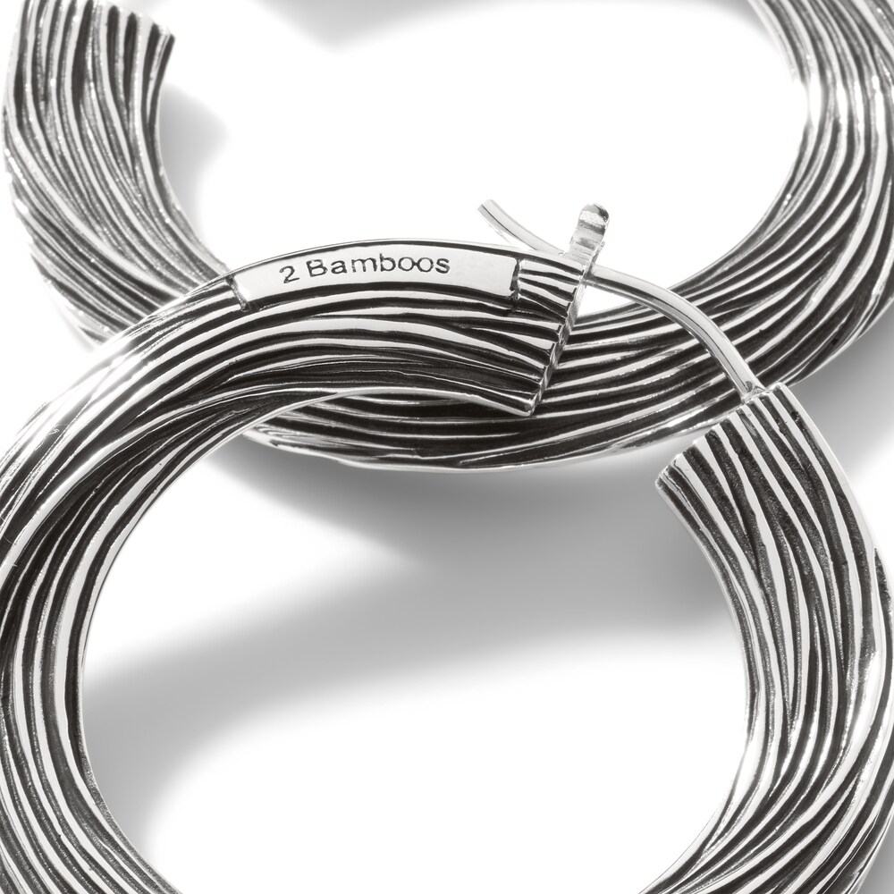 John Hardy Bamboo Hoop Earrings Sterling Silver VPD1UD7w John Hardy Bamboo Hoop Earrings Sterling Silver VPD1UD7w