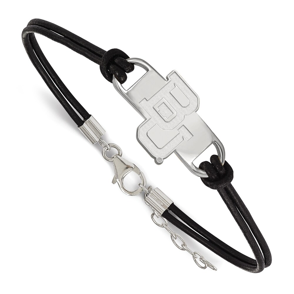 Baylor University Leather Bracelet Sterling Silver 7" VUKu2kIa Baylor University Leather Bracelet Sterling Silver 7" VUKu2kIa