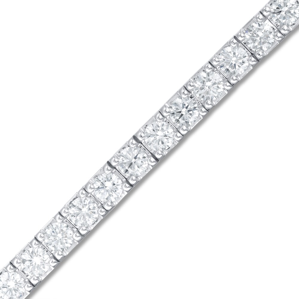 Lab-Created Diamond Bracelet 8 ct tw Round 14K White Gold VX8osfwG Lab-Created Diamond Bracelet 8 ct tw Round 14K White Gold VX8osfwG