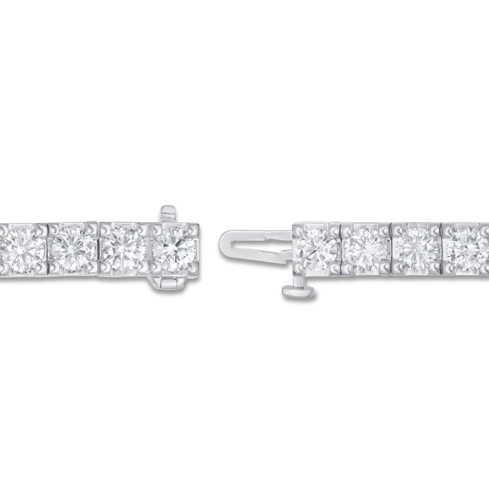 Lab-Created Diamond Bracelet 8 ct tw Round 14K White Gold VX8osfwG Lab-Created Diamond Bracelet 8 ct tw Round 14K White Gold VX8osfwG